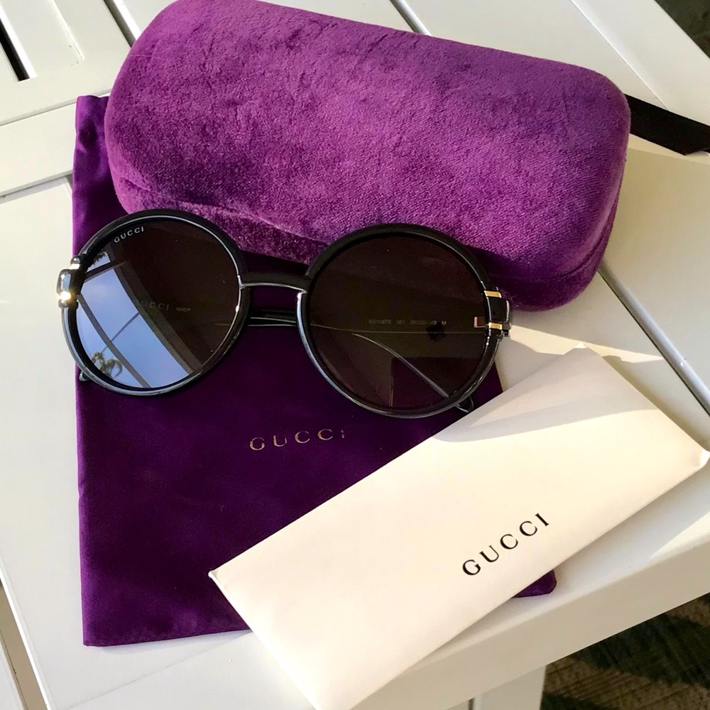 Gucci 58mm Gradient Round Sunglasses NWOT